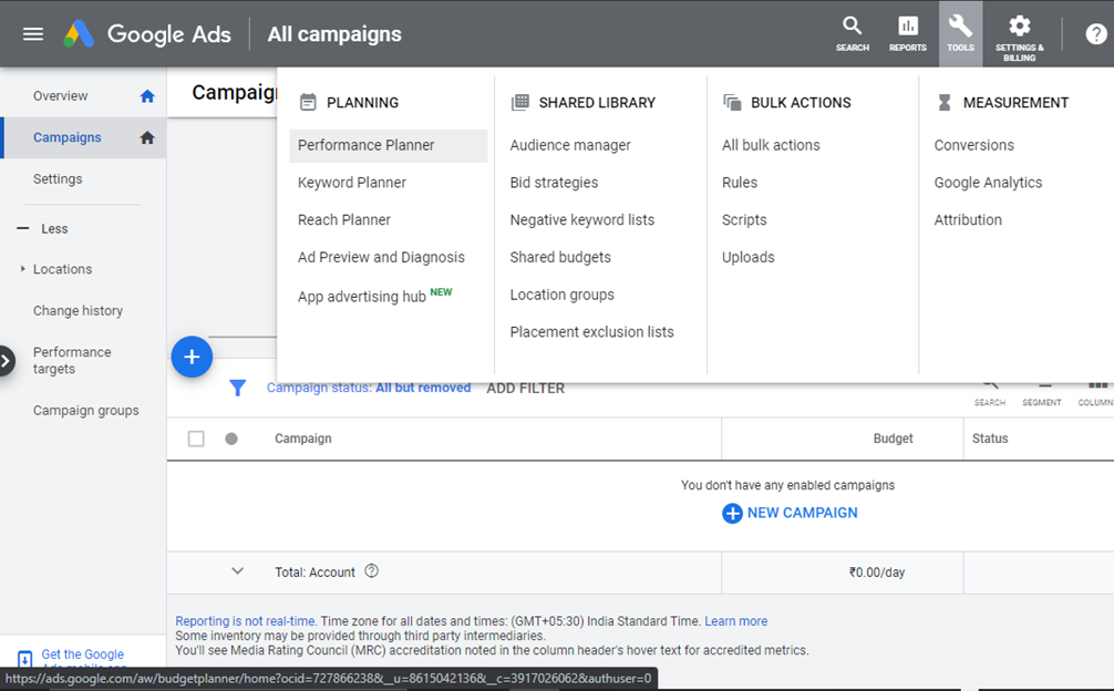 Google Keyword Planner